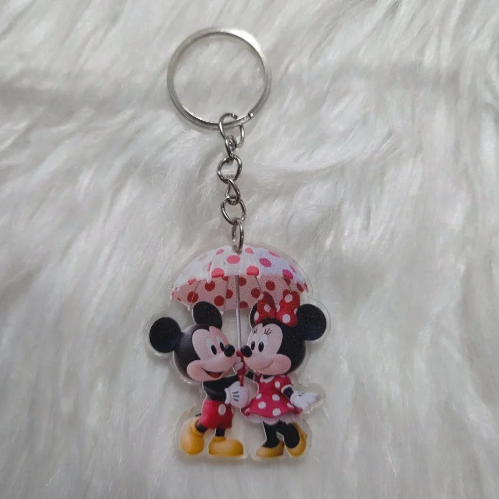 Mickey & Minnie Umbrella Design Keychain